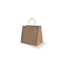 Brown Paper Takeaway Carry Bags With Handles 350mmx320mmx230mm  (170GSM) Carton/150 Gst Included