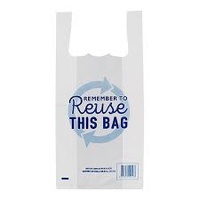 Medium Reusable Singlet Bags Pack Of 100 Bags 