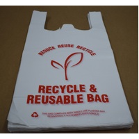 Medium Reusable Singlet Bags Pack Of 55 Bags (.75KG)